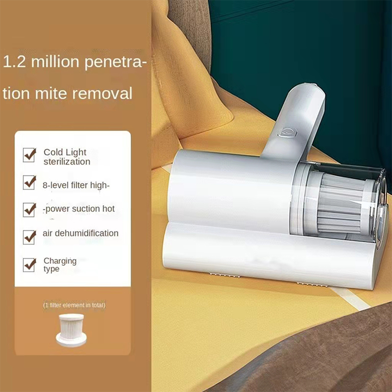 Stofzuiger Compact matras Draadloze handheld UV-reiniger Krachtige zuigkracht voor het reinigen van bedkussens Kleding Bank Tapijt