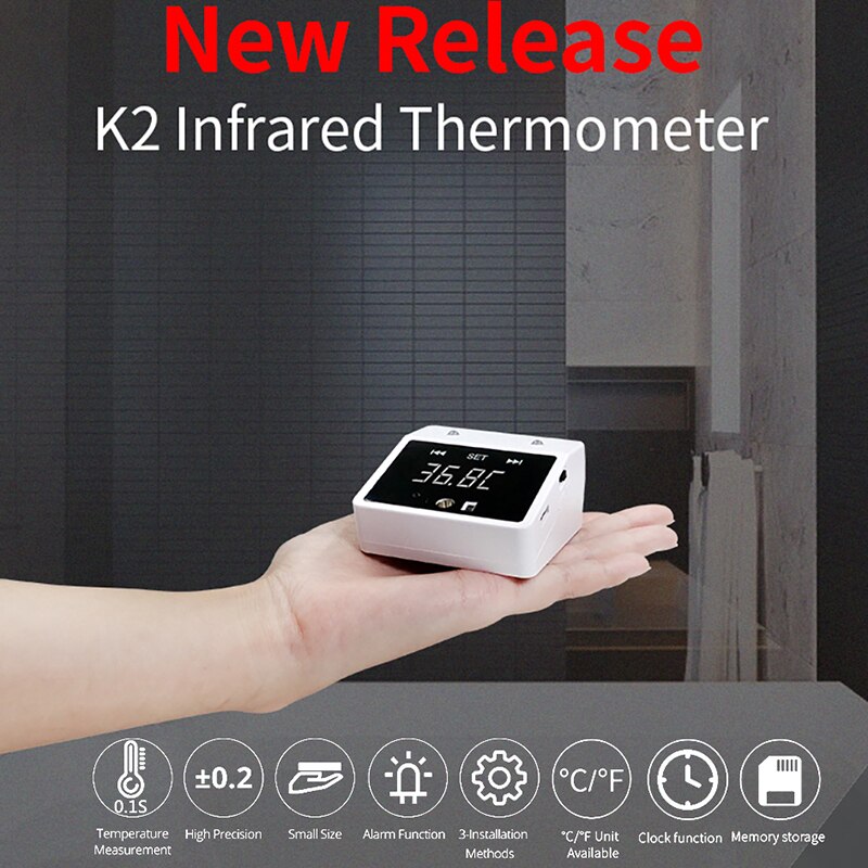 Snelle Temperatuur Meting En Hoge Nauwkeurigheid De Verbeterde Versie Van De Infrarood K2 Mini Thermometer Met Chinese En Eng