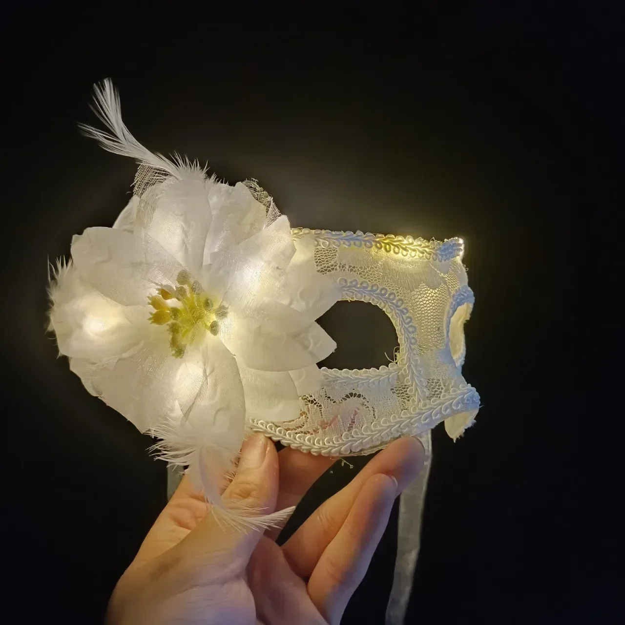 Victoriaans Venetiaans Kanten Bloemmasker Voor Halloween En Kostuums Feesten