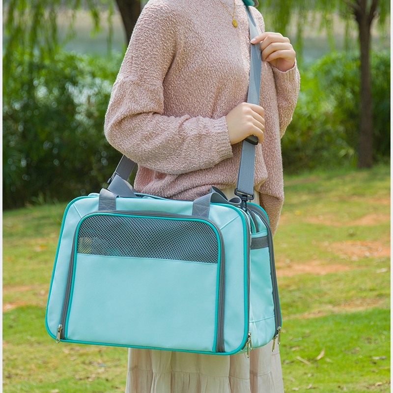 LDLC-Bolsa de transporte para mascotas, bolso portátil de lados suaves para gatos, transpirable, para perros pequeños, de malla transpirable, para viajes