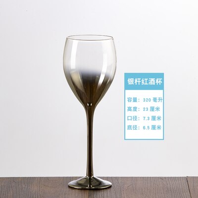 300-400ml färgad bägare, lyxigt guldglas, rödvinsglas, dekorativ vinkopp, svart blindglas.: 6