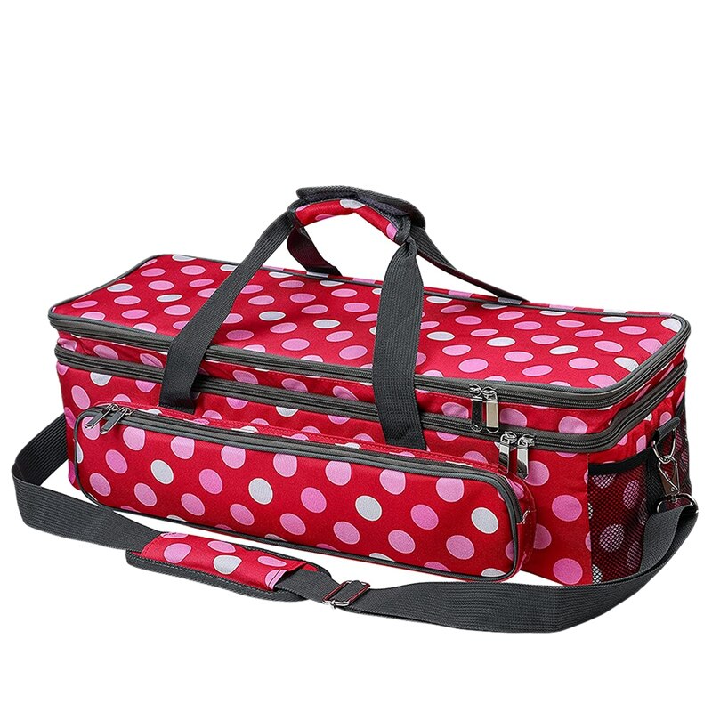 Carrying Case for Cricut,Compatible with Cricut Explore Air,Cricut Maker,with Pocket for Die-Cut Machines Accessories: red