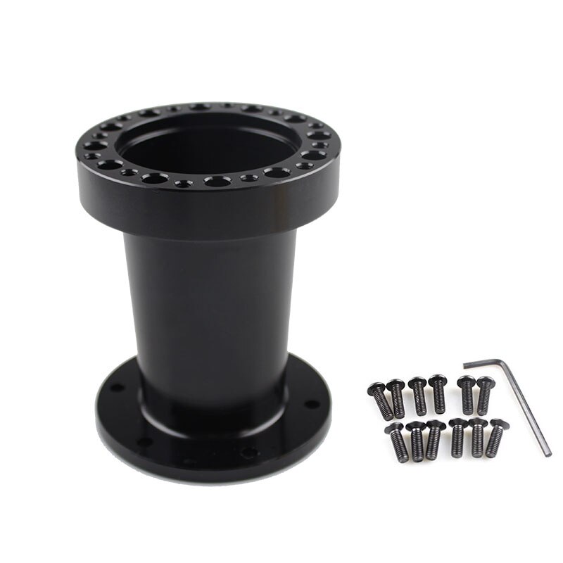 RASTP-Universal Racing 51mm 76mm 101mm Height Steering Wheel Quick Release Snap off Hub Adapter Boss Kit Adapter Spacer RS-QR007: Black101mm