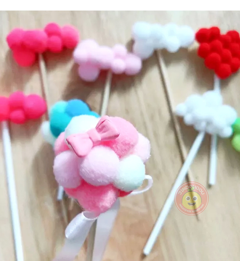 300Pcs Weiche Runde Flauschigen Pompons Ball 10/15/20/25mm Handwerk Filz Kugeln Gemischt Farbe DIY Dekoration Weichen Pom Nähen Stoff Liefert