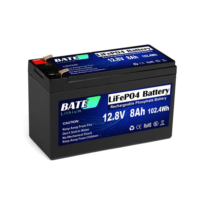 Batería LiFePO4 12V 9Ah 10Ah con batería de litio BMS 12,8V LiFePO4: Verde