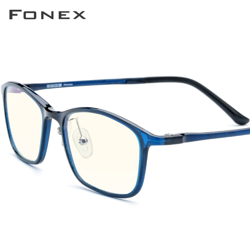 Gafas de protección contra luz azul FONEX Ultem TR90 gafas de protección para hombres gafas antiazules rayos Gaming gafas de ordenador mujeres AB03