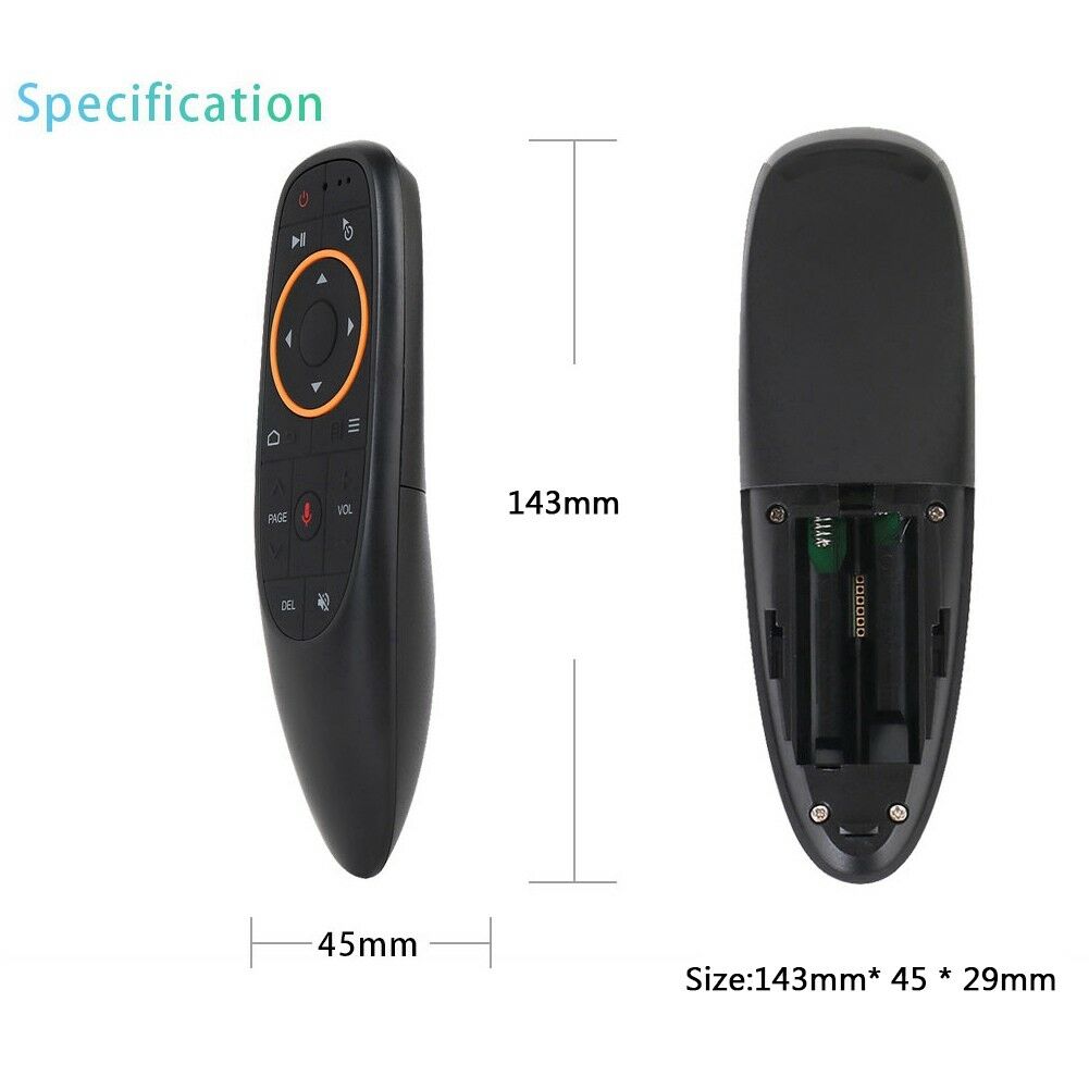 2.4Ghz Fly Air Mouse Wireless Voice Afstandsbediening Usb-ontvanger Voor Android Tv Box Pc LFX-ING