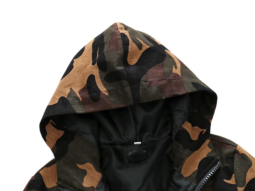 Kimocat Baby Boy Kleding Jongen Lente Kleding Medium En Lange Camouflage Capuchon Windjack Kinderen Kleding Lente Bloem Jas