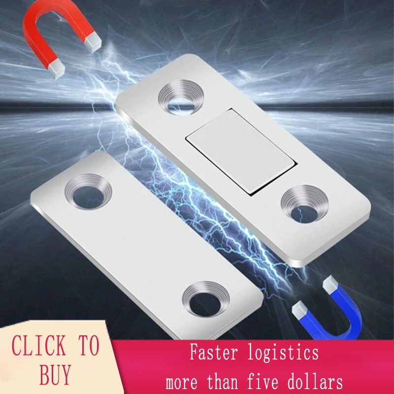 Strong Door Closer Magnetic Door Catch Latch Door Magnet Furniture Cabinet Cupboard Screws Ultra Thin Kitchen Accessories