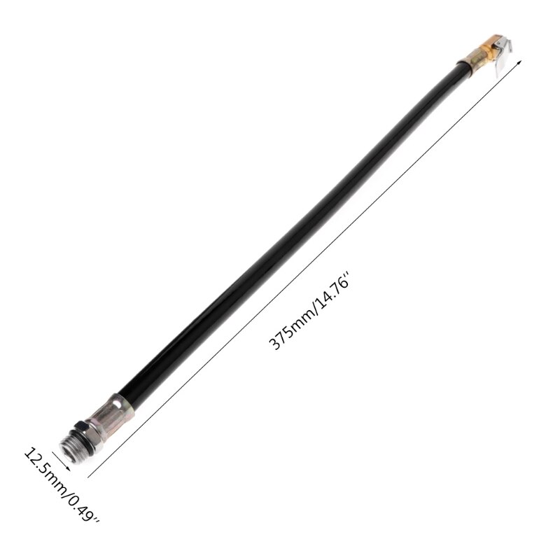 Luft dekk inflator trykk bil auto dekk pumpe slangemåler fleksibel slangekobling 28tc