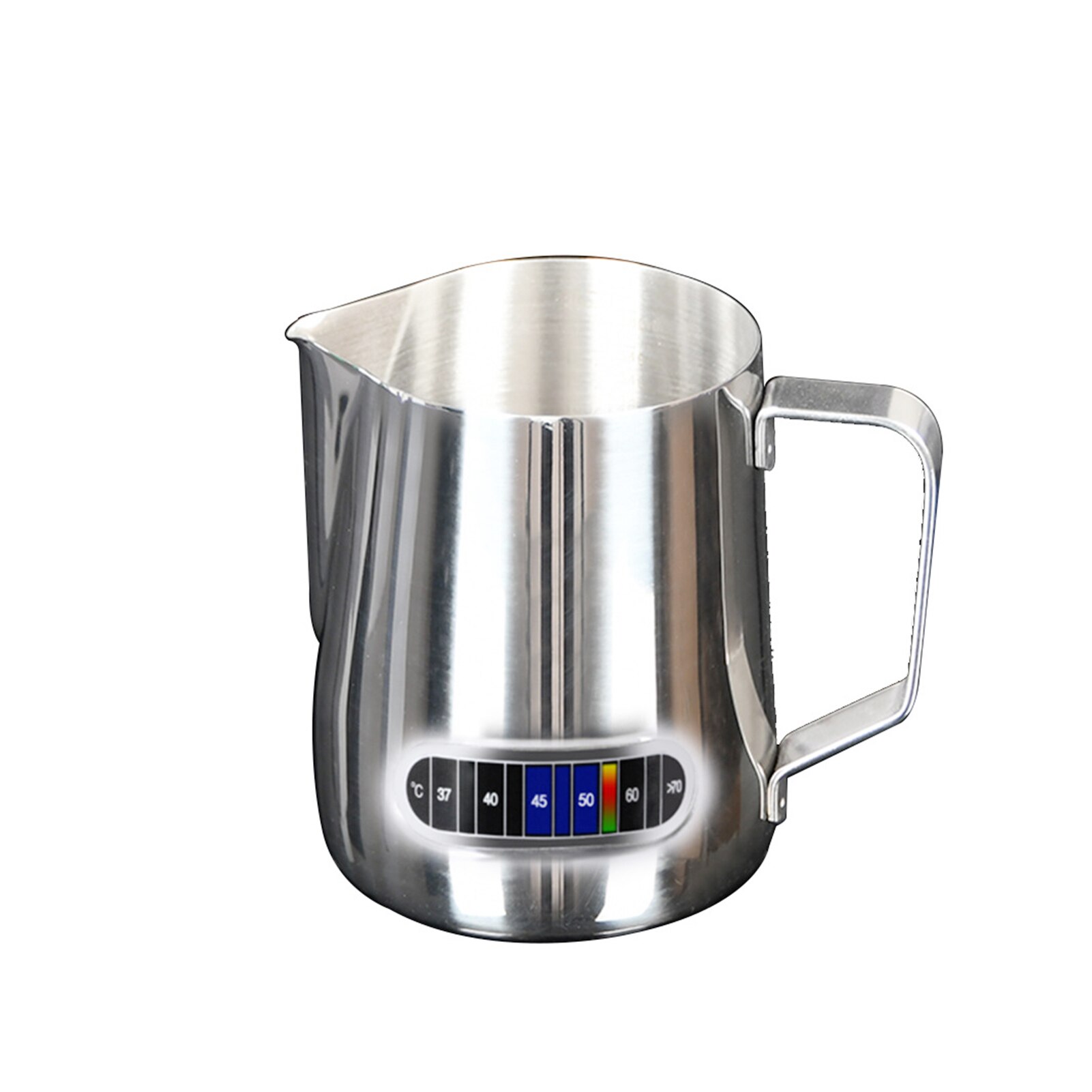 Carafe à café Portable en acier inoxydable, avec thermomètre, nettoyage facile, pour faire mousser le lait, pichet à vapeur, pour la cuisine