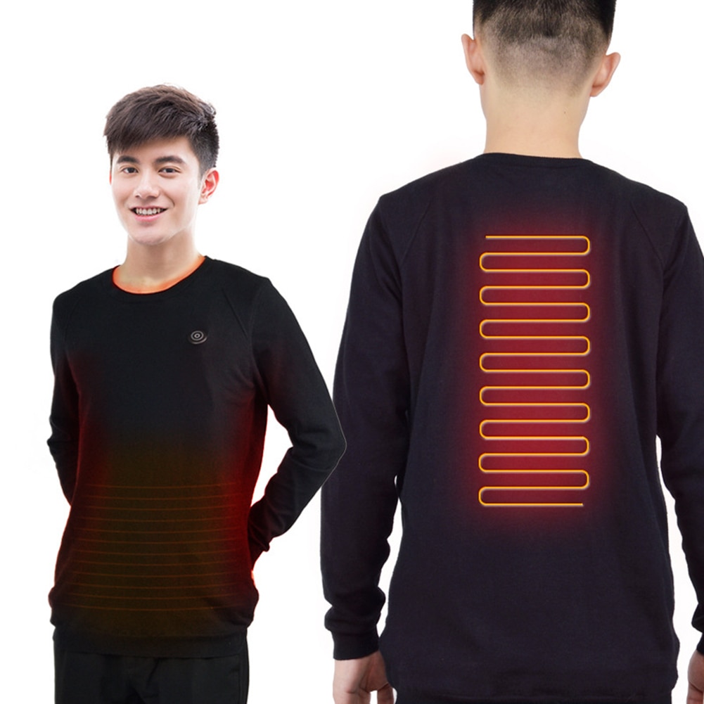 Intelligente Verwarming Trui Usb Elektrische Verwarming Sweatshirt Warm Koolstofvezel Verwarmde Jas Voor Zowel Mannen En Vrouwen