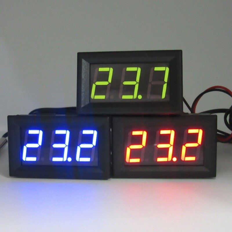 Mini Led Display Digitale Thermometer 20 Cm DC5V ~ 12V Thermometer Met Sensor Thermometer Indoor En Outdoor z1016