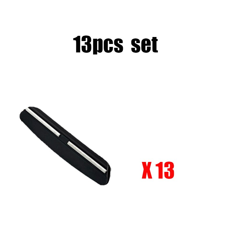 Afilador de cuchillos fijo de 3-20 piezas, guía de ángulo de 15 grados, piedra de afilar, accesorios de herramientas auxiliares de cocina: 13pcs