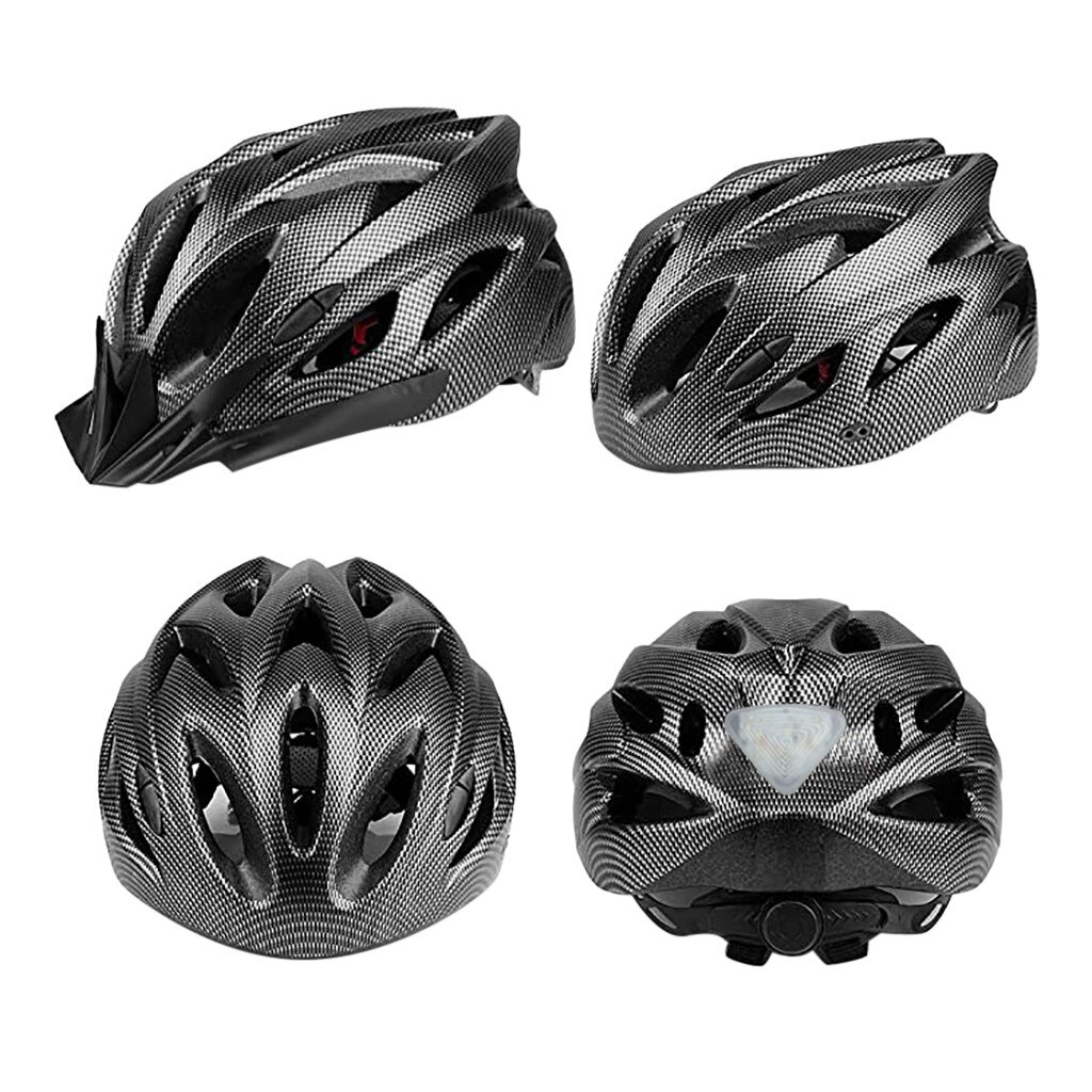Integraal gevormde ultralichte fietshelm, mooie geïntegreerde fietshelm, unisex ademende fietshelm: Zwart