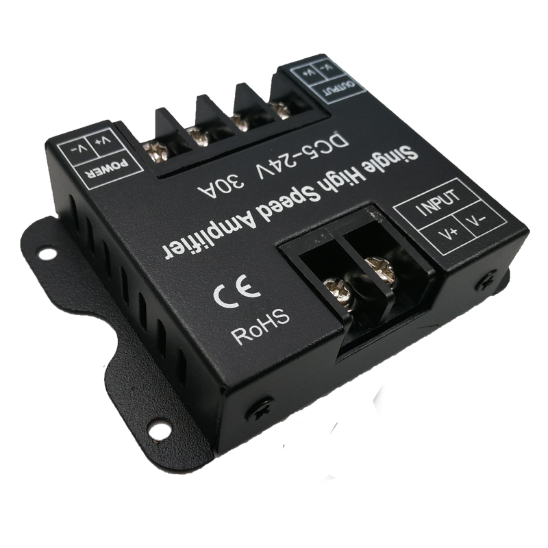 Led Power Amplifier 30A 1 channel Single Color High speed Signal Power Repeater Big Power amplifier for LED Single Strip Use