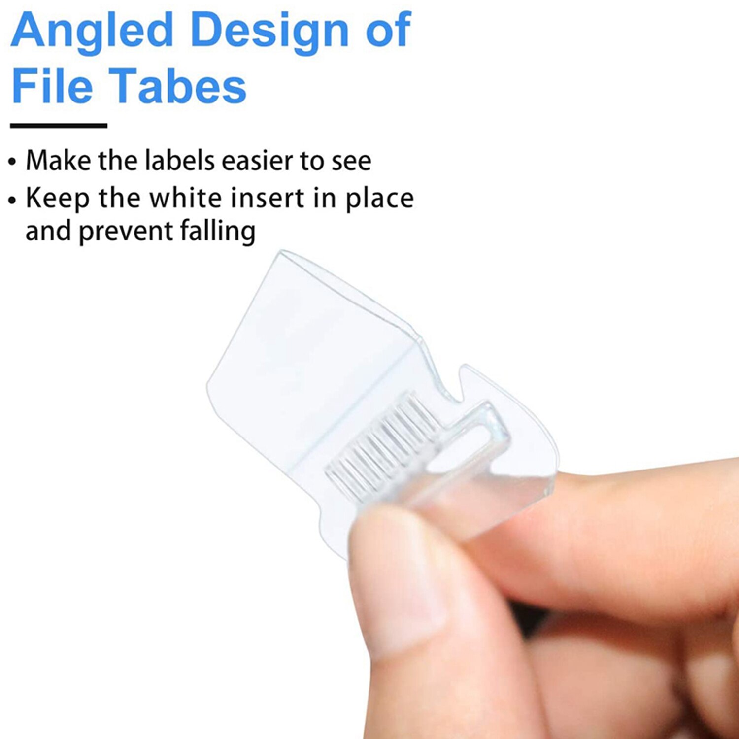 100Pcs Universele Transparante Plastic Opknoping Map Index Labels Tabs 200 Stuks Papier Inserts Voor Kantoor School Thuis Leveringen