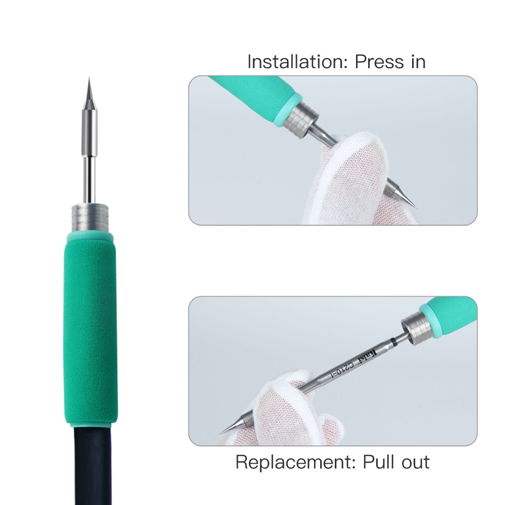 Universal C210 C245 C115 Soldering Iron Tips Compatible JBC soldering station T210 T245 T115 Handle Lead Free Heating Core