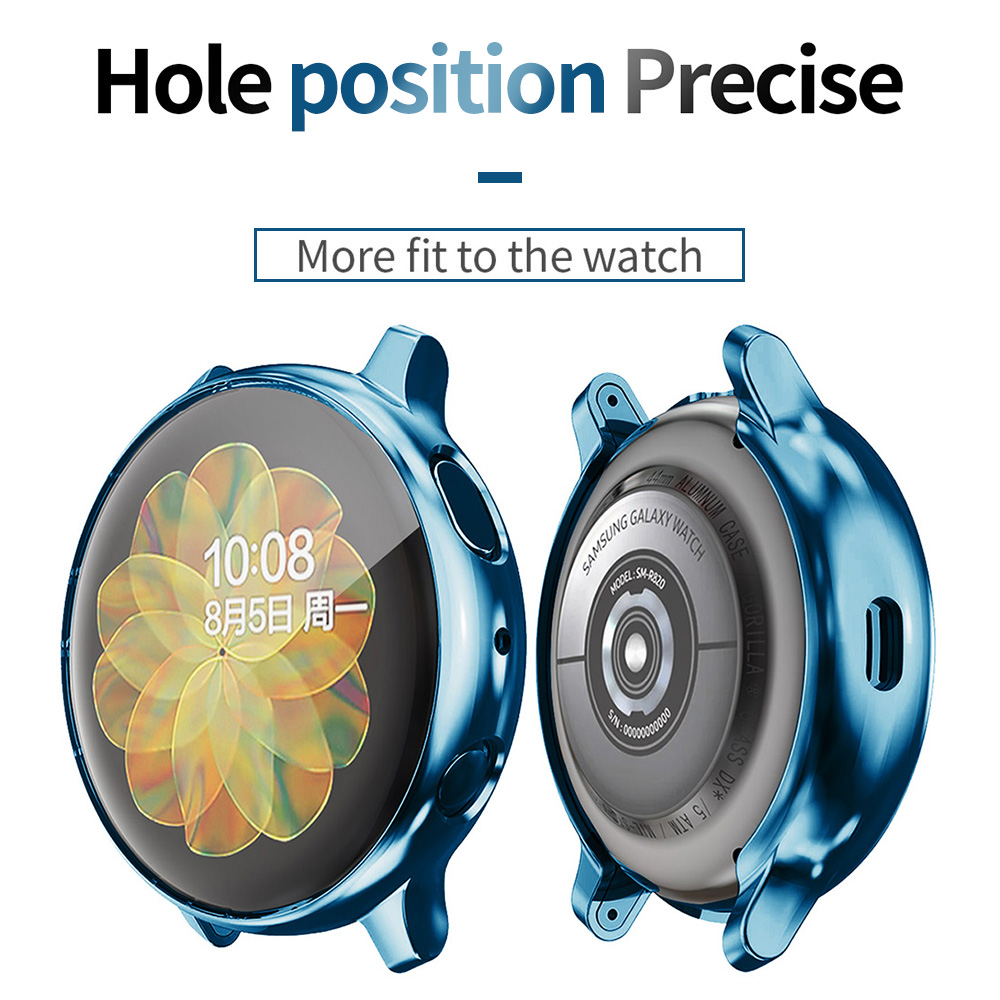 Til samsung galaxy watch active 2 etui 40mm 44mm active 2 cover sm -r820/r830 bumper skærmbeskytter soft tpu shell tilbehør