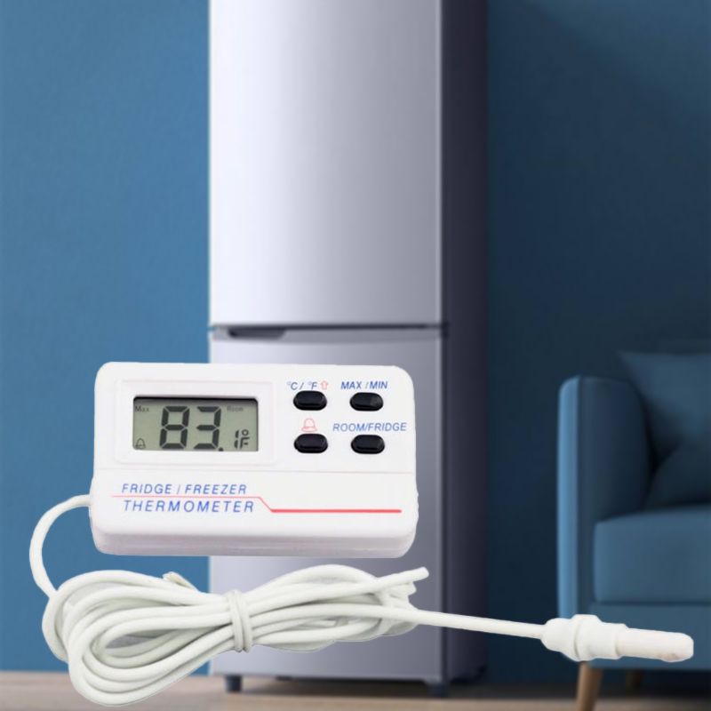 -50 °c~ 70 °c for lcd digitalt køleskab, fryser temperatur termometer alarm