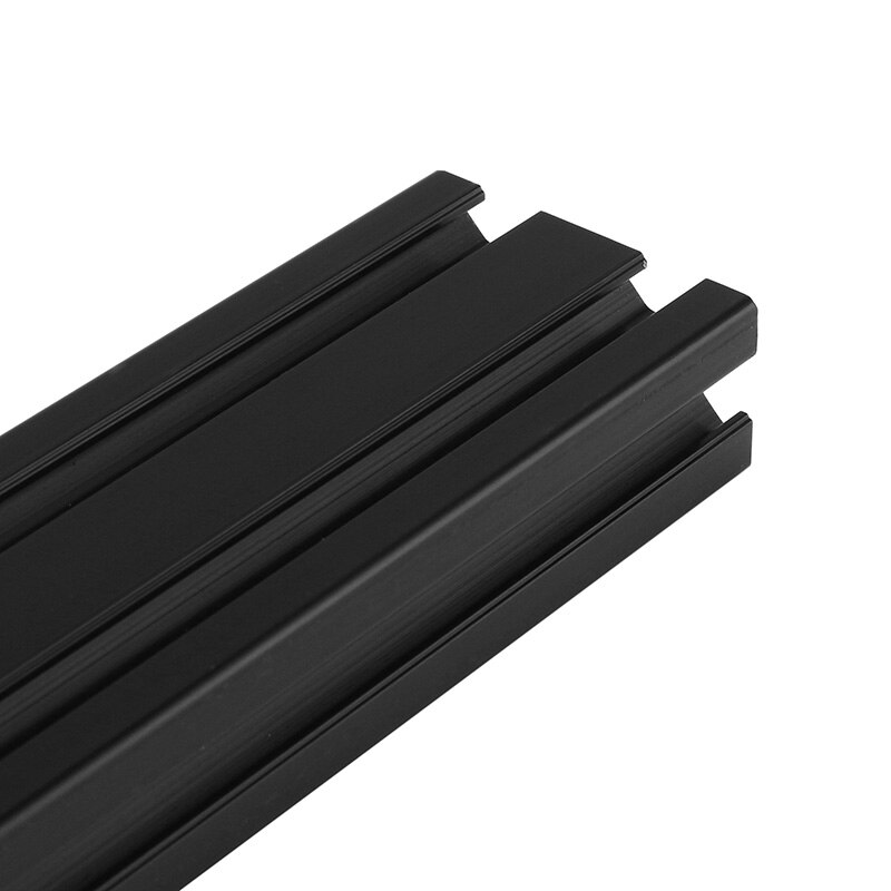 1pc 600mm Length Black Anodized 2040 T-Slot Aluminum Profiles Extrusion Frame For CNC