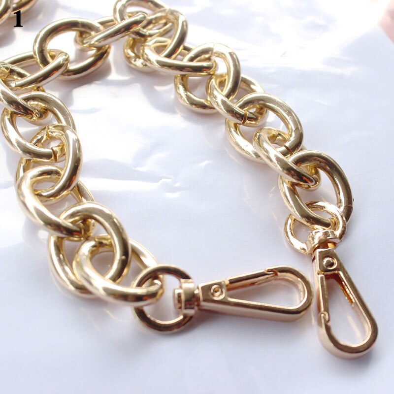 30Cm Vervanging Metalen Ketting Voor Handvat Tas Handtas Antiek Brons Zilver Gouden Diy Accessoires Voor Bag Riem Hardware: 1