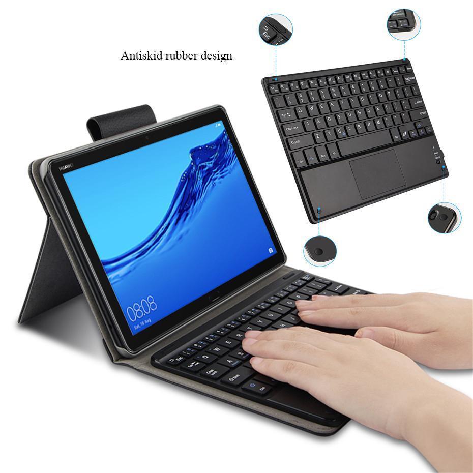 Case For Huawei MediaPad M5 Lite 10 10.1" BAH2-W09/L09/W19 Detachable Tablet Bluetooth Keyboard Cover Multilingual Language