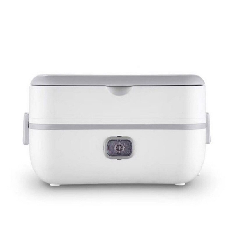 Portable Electric Lunch Box Single/double Layer Mini Food Heating Box Rice Bowl Heating Container Food Warmer Stainless Steel: Single Layer / UK