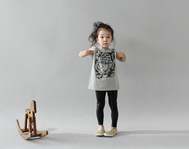 Meisjes tops zomer 100%  cartoon babykleding tijger kinderen menino korte mouwen t-shirts kinderen t-shirts baby meisjes/jongens t-shirt