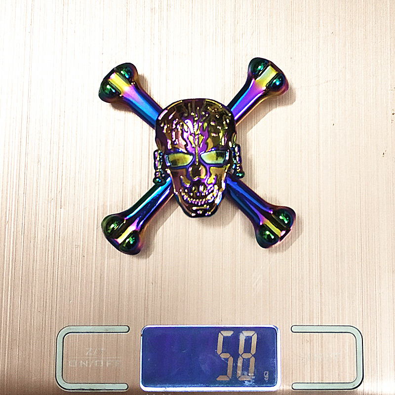 Big ghost bone Fidget Spinner Metal Rainbow Dragon Hand Finger Spinners Autism ADHD Focus Anxiety Relief Stress