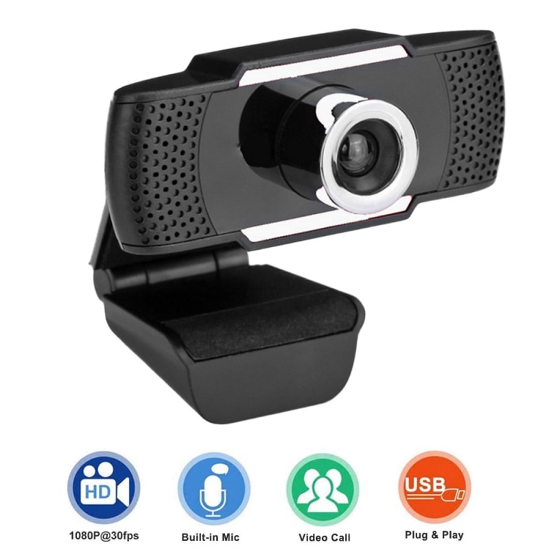 720P / 1080P Computer Camera Hd Usb Webcam Ingebouwde Microfoon Uk 20% Off
