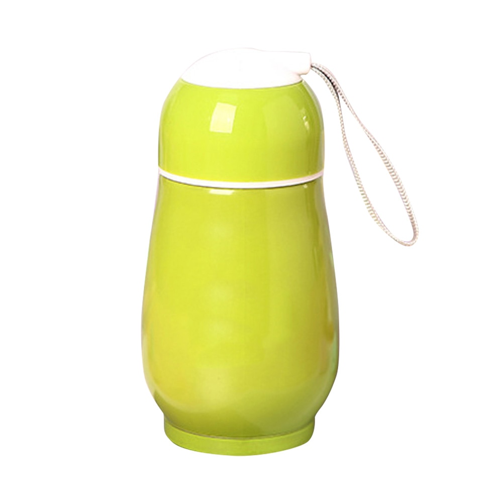 300ml Portable Coffee Bottle Vacuum Flask Tea Water Cup Thermal Jug Mug Vacuum Cup Small: Green