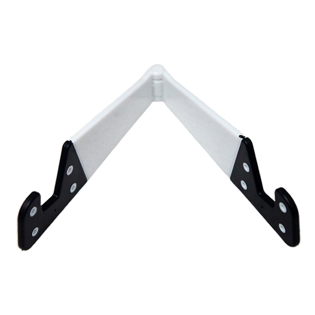 Low price Universal Desktop Folding V-shaped Mobile Phone Stand Colored V-shaped Lazy Stand Base: White