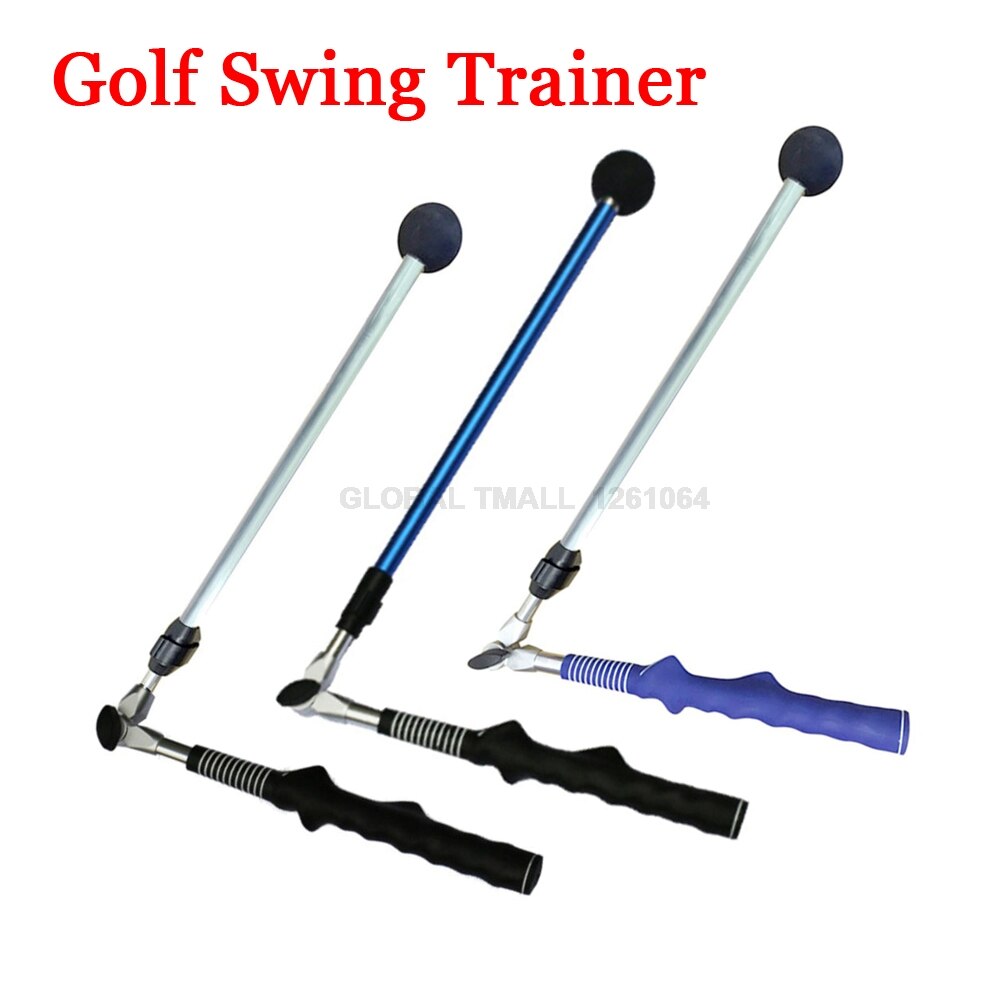 Golf träningshjälpmedel träningsverktyg golf swing tränare mångfärgad med handgrepp kan korrigera golfspelarens position 1 st