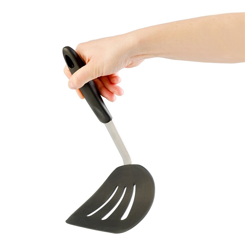 2 Pcs Silicone Turners Spatula Set Pancake Flippers Non Stick Rubber Kitchen Utensil for Cooking Fish Steak Eggs