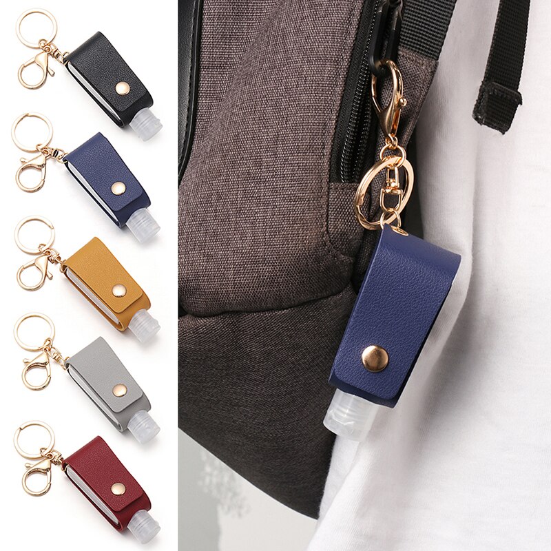 1PC Travel Portable Keychain Hand Gel Holder Split Bottles Mini Hand Sanitizer Split Bottle No Clean Detachable Cover Bottle