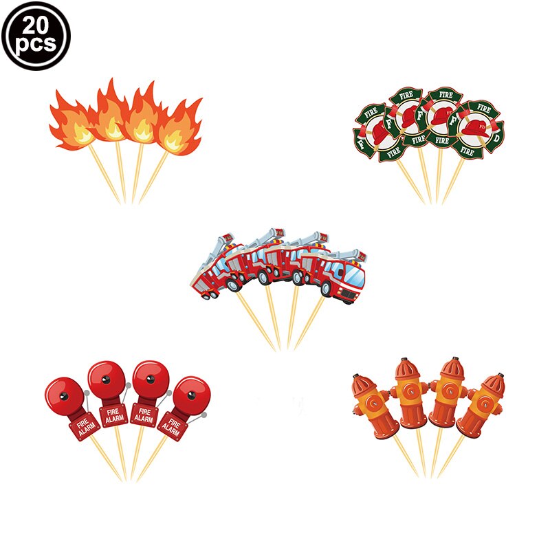 1pc 52*86 &#39;&#39;Feuer Lkw Tischdecke Feuerwehrmann Tischdecke Feuer Tabelle Einstellung Kunststoff Feuerwehrmann Tisch Abdeckung für Feuer partei Liefert: Kuchen Deckel