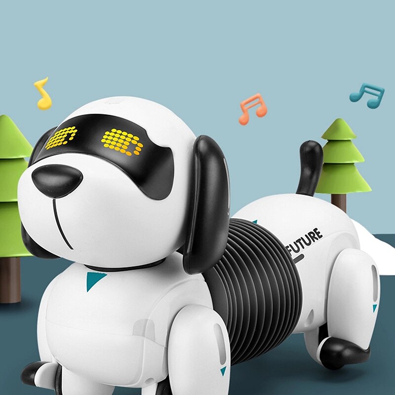 Mini Robot electrónico programable para niños, juguete de simulación robótica con Control remoto, luz y sonido, K22