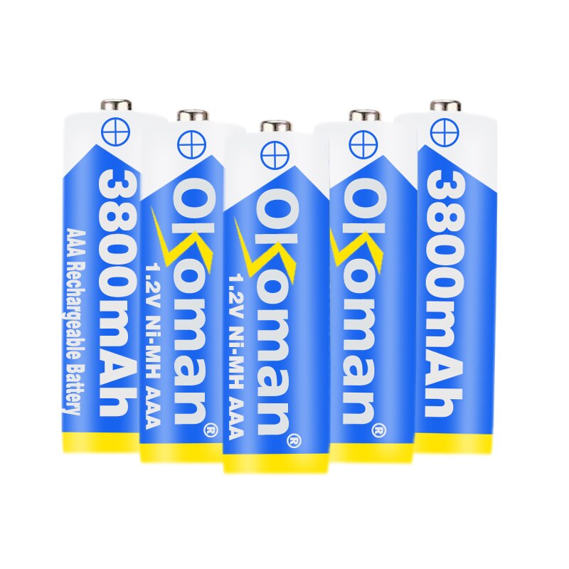 Nieuw AAA Batterij 3800mah 1.2v Ni-Mh AAA oplaadbare batterij voor Afstandsbediening Speelgoed licht Batery