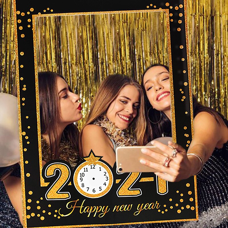Cadre de stand pour photos joyeux nouvel an, fournitures de noël, nouvel an , de noël, mariage et réveillon
