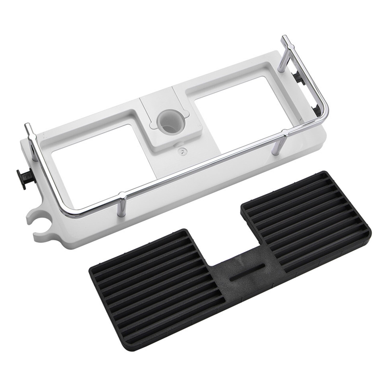 Bathroom Pole Shower Storage Shelf Stand Stainless Steeel Organizer Bathroom Shelves Single Level Shower Tray Bathroom Shelf