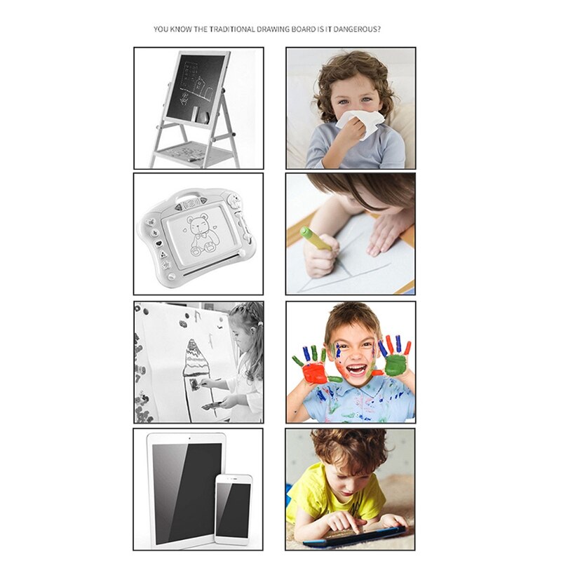 8.5 Inch Kleurrijke Lcd Schrijfblad Met Stick Lock Functie Tekentafel En Schrijfbord Voor Kinderen & Volwassenen