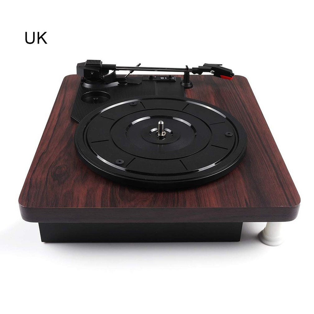 MDY-1305-1 Wood Color Record Retro Player Portable Audio Gramophone Turntable Disc Vinyl Audio RCA R/L 3.5mm Output