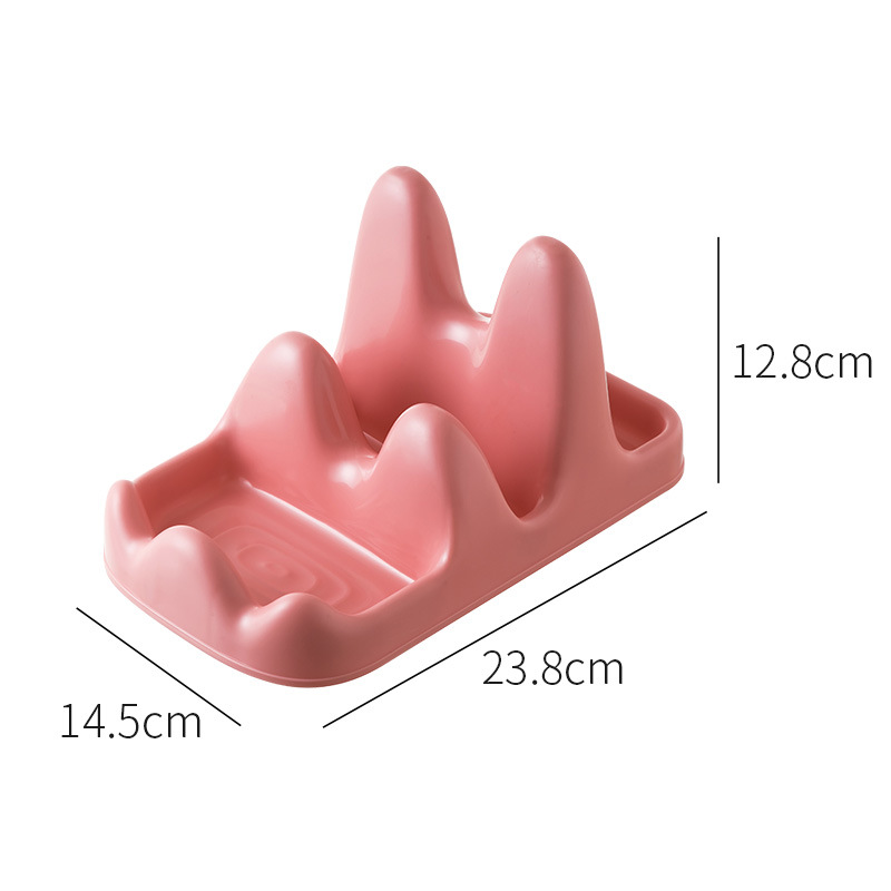 Küche Löffel Halfter Topf Deckel Gestell Topf Deckel Kochen Werkzeug Geschirr Lagerung Gestell Löffel Stäbchen Halfter Spachtel Ablauf Gestell Gerät: Rosa