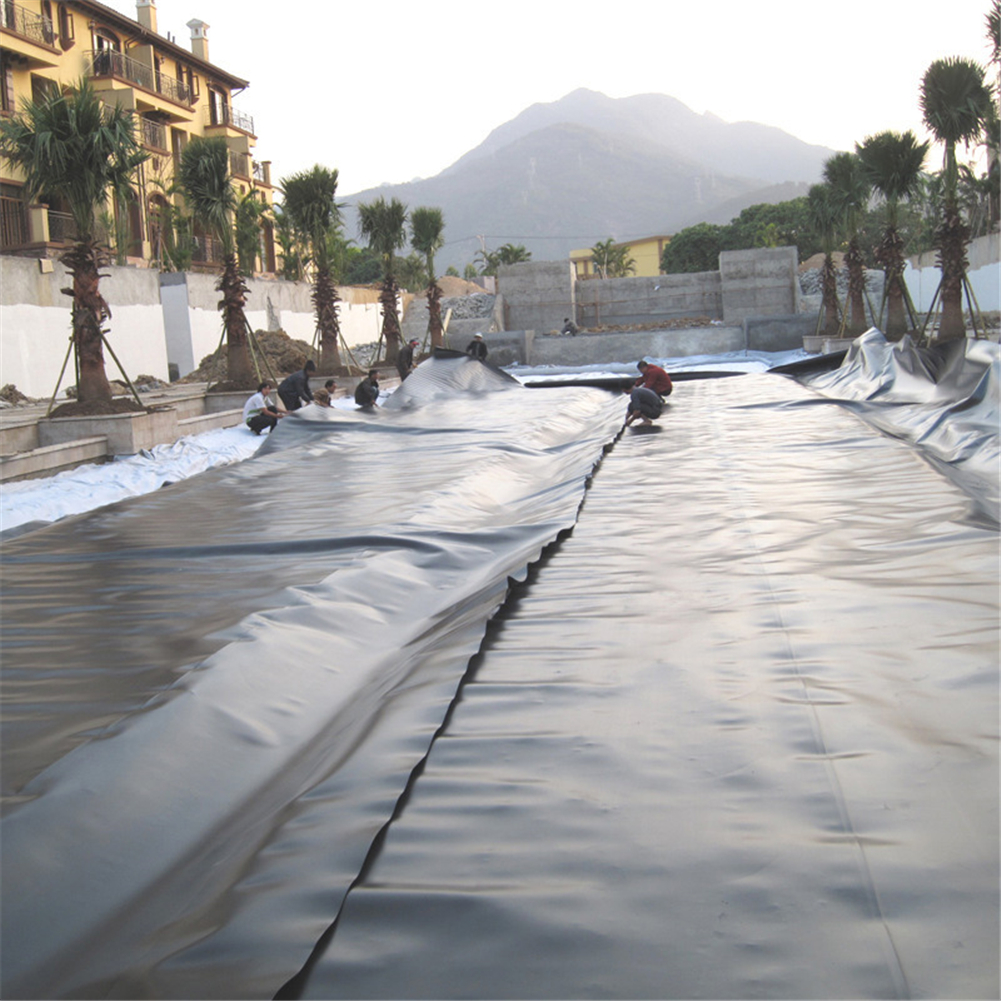 Vandtæt liner klud fiskedam liner haver puljer pvc membran forstærket landskabspleje hdpe tunge pool