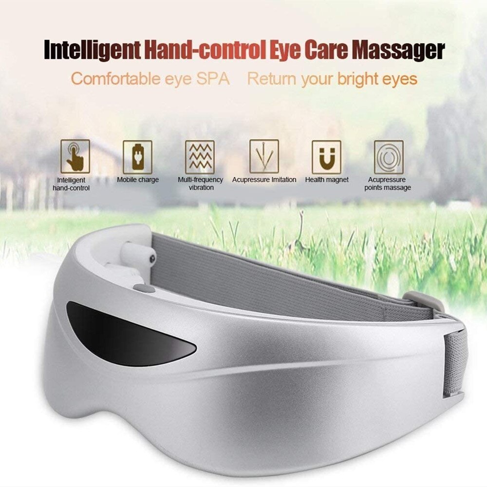 Electric Eye Massager With Air Compression Infrared Sense Magnet Vibration Eye Care Machine for Dark Circles and Improve Sleep