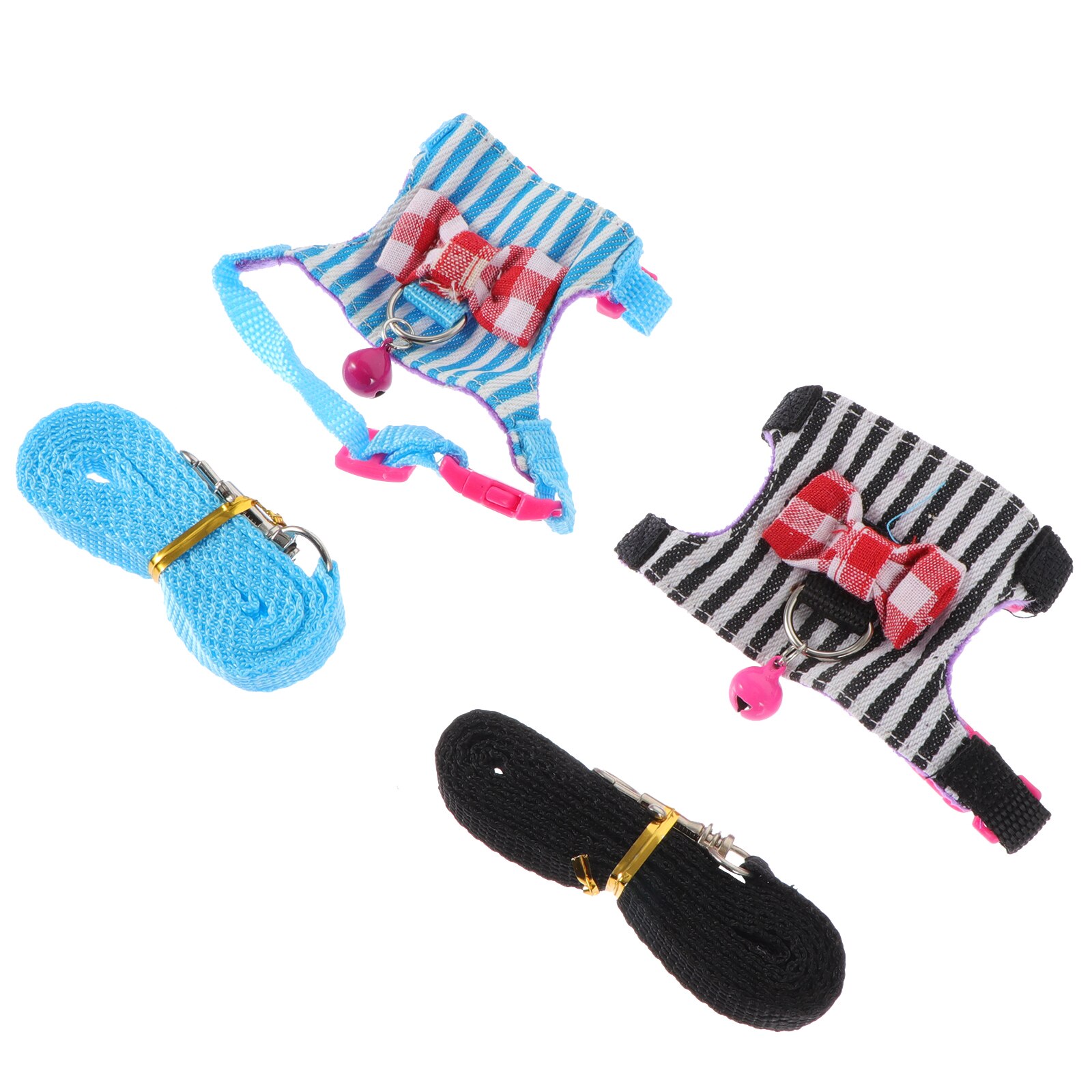 2 Sets of Decorative Hamster Harness Portable Hamster Leash Comfortable Rat Leash