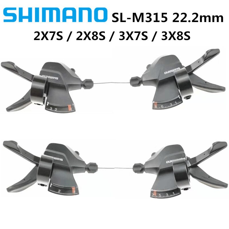 Gloednieuwe Shimano Altus SL-M315 2 S 3 S 7 S 8 S Shifter Trigger Set Rapidfire 14/16/21/24 S 2X8 3X8 Speed Shifters Update Van M310