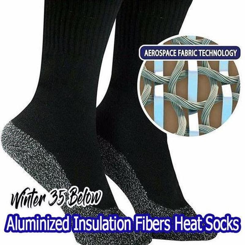 35 Below Socks Keep Your Feet Warm and Dry As Seen On TV Aluminized Fibers Men 1-3 Pairs