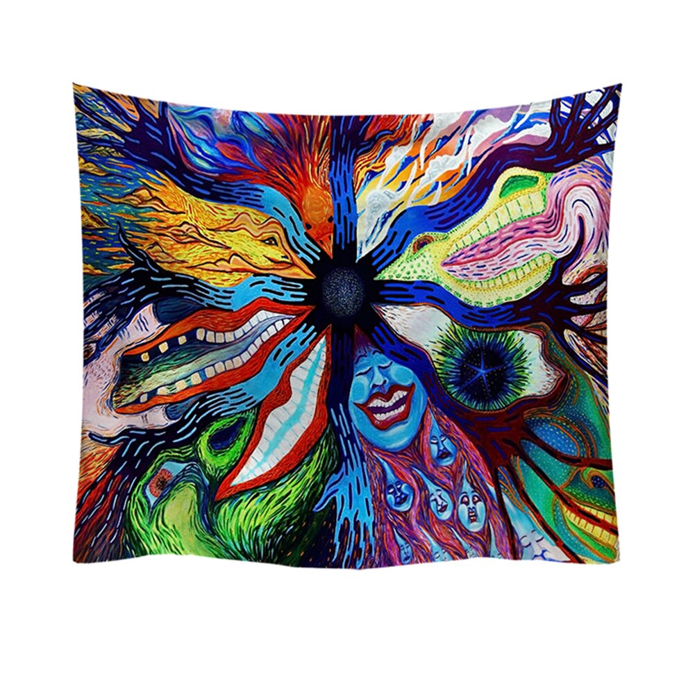 Wall Tapestry, Skull Print Household Wall Tapestry Halloween Wall Hanging Carpet Decorative Cloth: 1